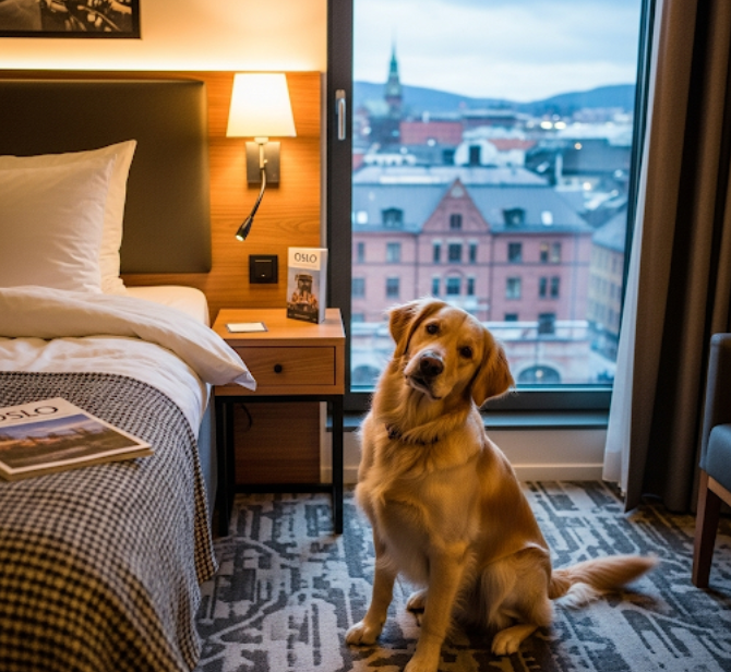 Overnatting Larvik hund